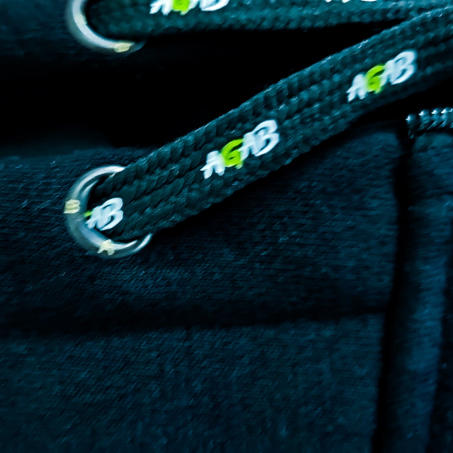 AGAB Heavy Quality Zip Hoodie – schwer, gesticktes Logo, Schwarz