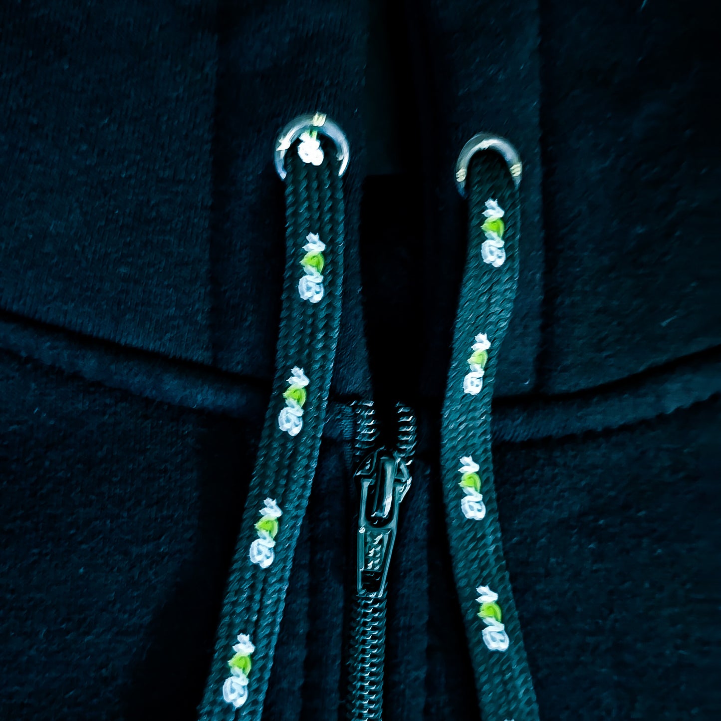 AGAB Heavy Quality Zip Hoodie – schwer, gesticktes Logo, Schwarz