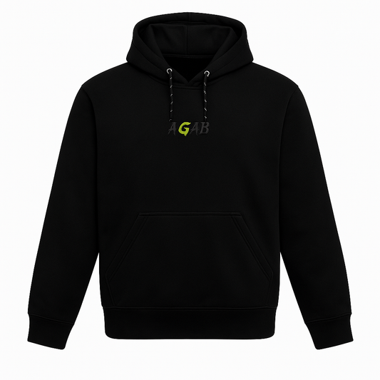 AGAB Heavy Quality Hoodie – schwerer Stoff, Premium Streetwear, Schwarz